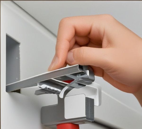 hand os removing Removing the Mounting Brackets inorder to remove the blinds