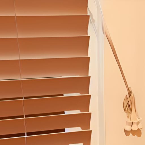 Blinds setup showing how to close blinds with 3 strings