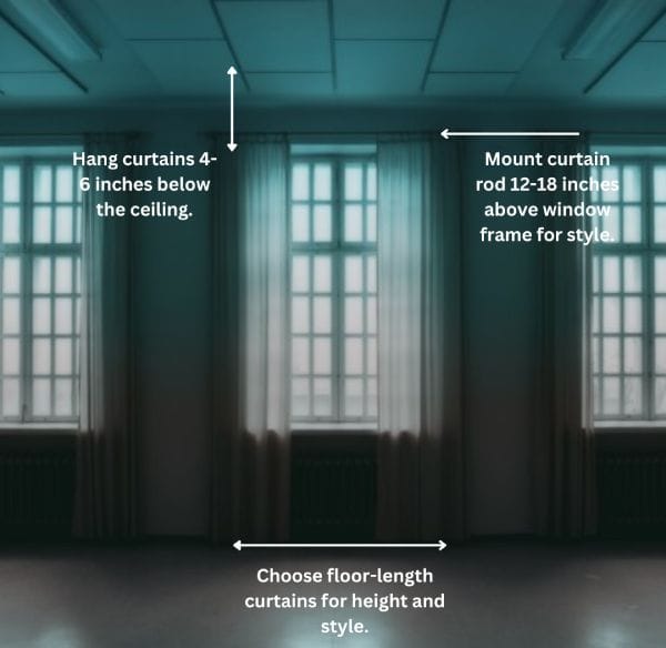 hanging Curtain Length for 10-Foot Ceilings